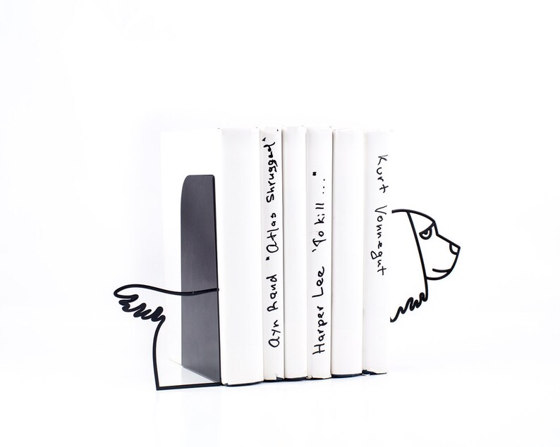 SALE 30% off Metal Bookends Cocker spaniel functional decor modern home // housewarming gift for book dog lover// FREE SHIPPING image 4