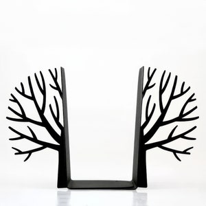 Black metal bookends Winter Trees- Design Atelier Article