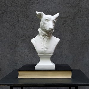 Dog Head Bust, Trendy Dog Decor 2023, Dog Statue, Dog Lover Gift, Man Cave Farmhouse Dog Decor, Dog Party Favor