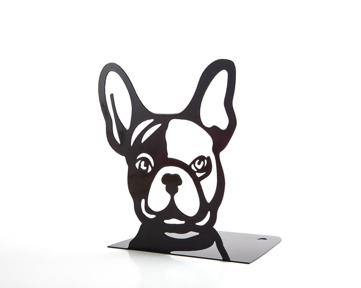 ブラックメタルブックエンドフレンチブルドッグ - Etsy 日本