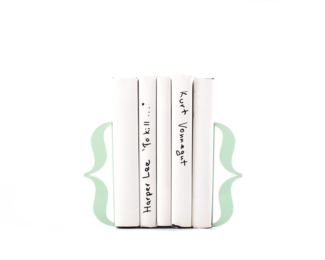 Unique Design Metal Bookends // Brackets // Artistic Decor for Etsy