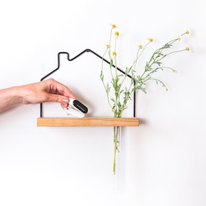Mini Shelf Wire House and Vase