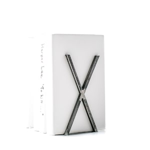 Decorative Bookend Raw X factor minimalist style image 1