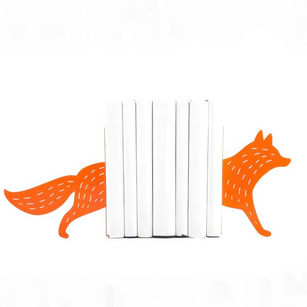 Fox Bookends – Woodland Nursery Decor for Kids’ Rooms