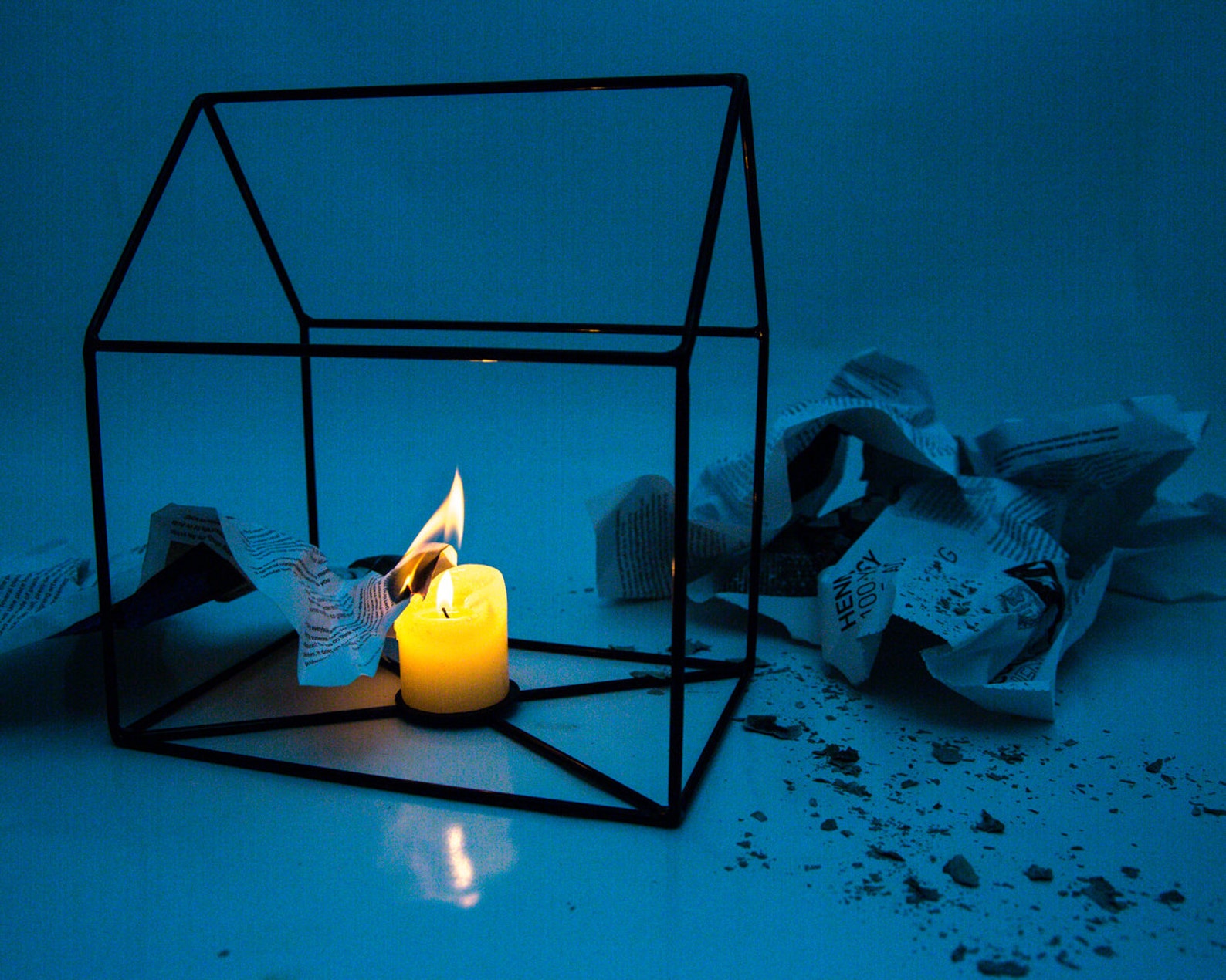 Wirehouse Candle Holders // Lanterns // Modern Farmhouse Decor Etsy