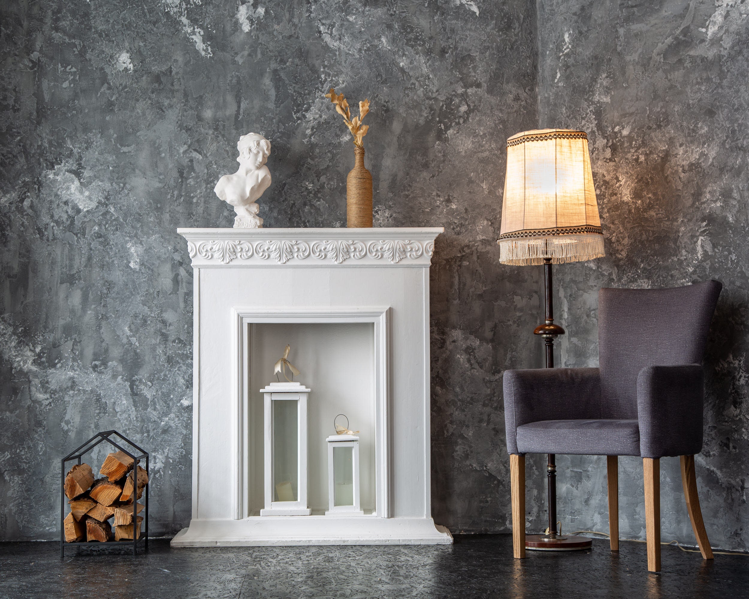 Metal House Log Holder // Firewood Storage // Log Carrier // Etsy