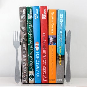 Kitchen bookends Knife and fork functional modern decor image 4