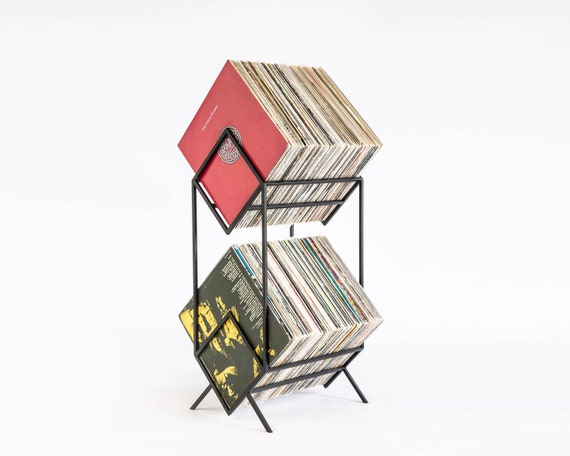 LP Storage // Records Stand // Double Deck for Vinyls // - Etsy
