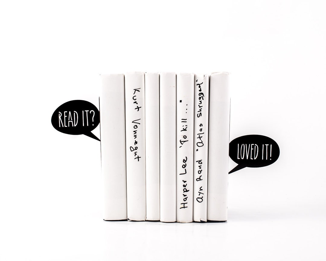 Metal Bookends Dialogue of Book Lovers // Perfect Etsy