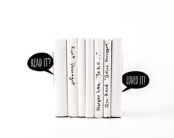 Metal Bookends - Dialogue of book lovers // perfect housewarming gift // for book lover / bookworm // modern home decor // FREE SHIPPING