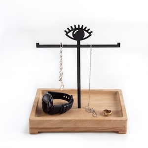 Jewelry Display with a box  //ring tree stand // organiser // EYE // for earrings bracelets // Free shipping