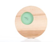 Wall Clock FREE shipping Double  Circle Mint edition natural solid wood with a small face to appreciate beauty of wood (time is irrelevant)