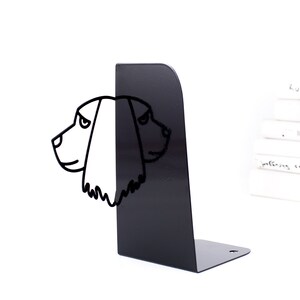 SALE 30% off Metal Bookends Cocker spaniel functional decor modern home // housewarming gift for book dog lover// FREE SHIPPING image 5