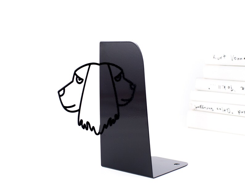 SALE 30% off Metal Bookends Cocker spaniel functional decor modern home // housewarming gift for book dog lover// FREE SHIPPING image 5