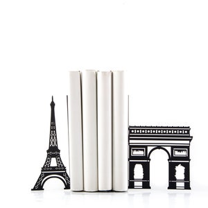 Decorative Metal Bookends - Symbols of Paris -  // shelf decor // housewarming gift /decorative book holders / FREE SHIPPING