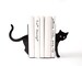 Black Cat Metal Bookends // functional decor modern home 