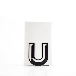 Eine Metallbuchstütze „U“ – „Buchstaben sind wunderschön“ – Alphabetserie zum Buchstabieren von Initialen // geheime Nachricht/alles, was für Sie von Bedeutung ist/kostenloser Versand