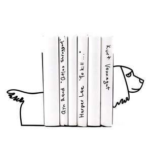 SALE 30% off Metal Bookends Cocker spaniel functional decor modern home // housewarming gift for book dog lover// FREE SHIPPING image 1