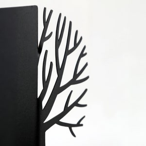 Black metal bookends Winter Trees- Design Atelier Article