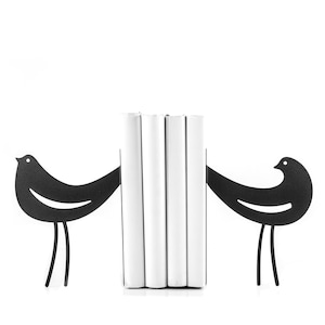 Metal Bookends Interaction // functional decor for modern home //  FREE SHIPPING