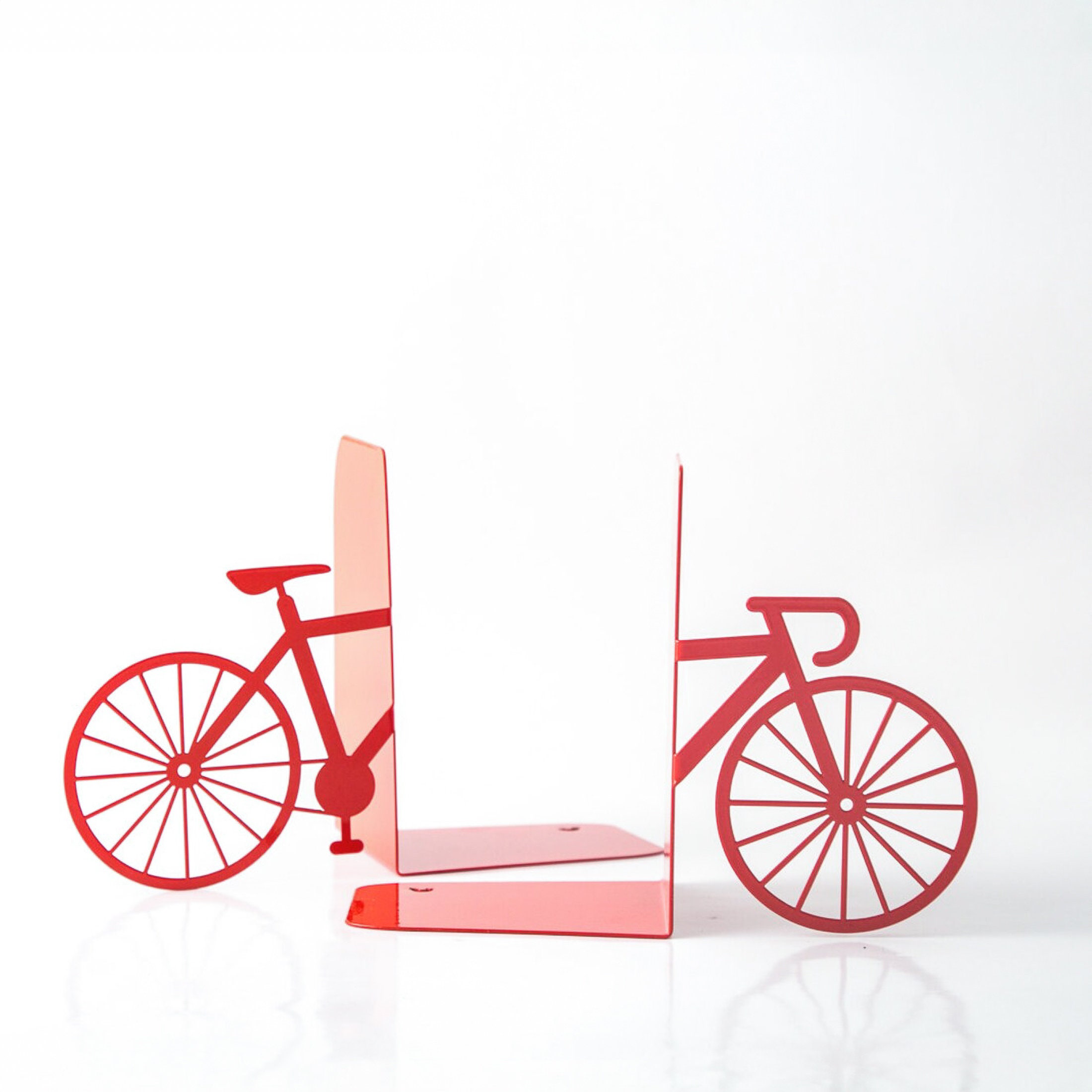 Fahrrad Buchstützen Aus Metall Schwarz - Dekorative Bücherstützen Für Regal