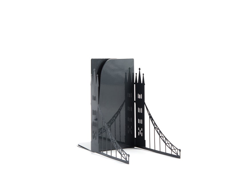 Unique metal bookends London bridge // decorative book holders // perfect housewarming gift // modern home decor // FREE SHIPPING image 5