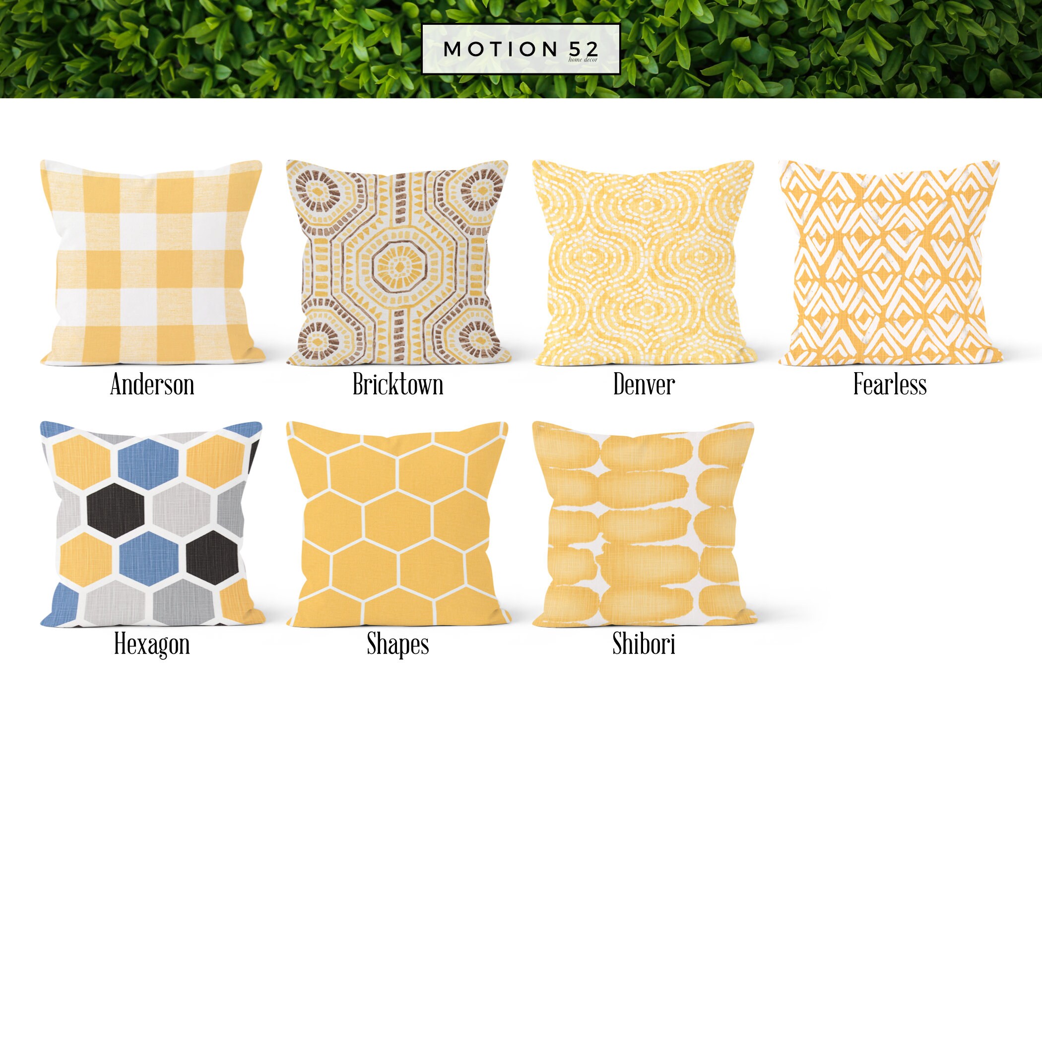 Yellow Pillow Cover Decorative Throw Pillow Covers Euro Etsy