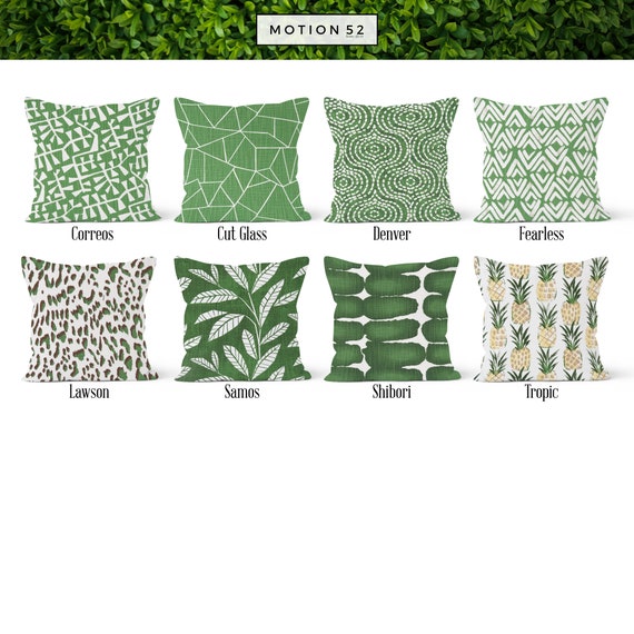 Green Pillow Cover Decorative Throw Pillow Covers Euro Etsy