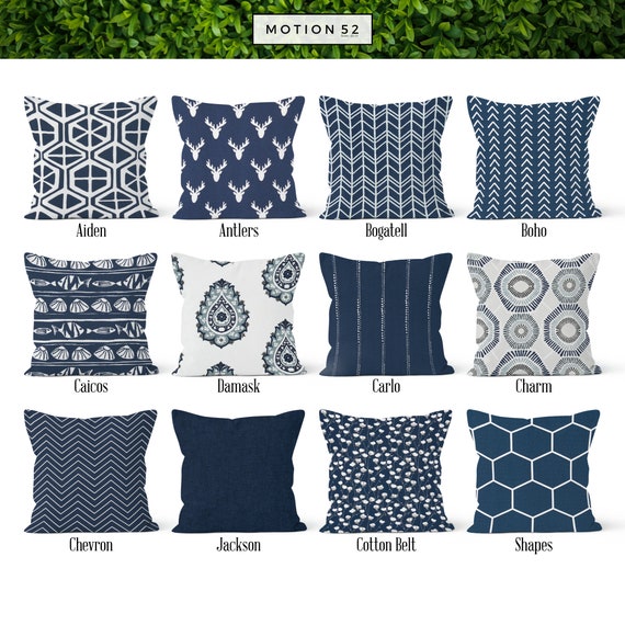 Navy Blue Pillow Cover Dark Blue Decorative Throw Pillow Etsy Mesmerizing 16 X 22 Pillow Cover Navy Blue Pillow Cover Dark Blue Decorative Throw Pillow Etsy Mesmerizing 16 X 22 Pillow Cover