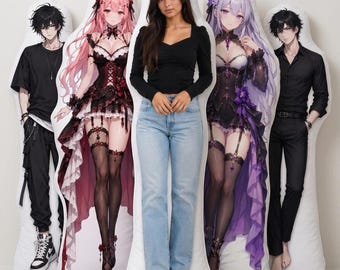Aangepaste Dakimakura | Lelijk kussen voor cadeaus op afstand | Anime-lichaamskussen | Gepersonaliseerde foto van een beroemdheid | Aangepast lichaamskussen