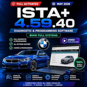 BMW ISTA+ 4.59.40 Diagnostic and programming Software (Digital Download)