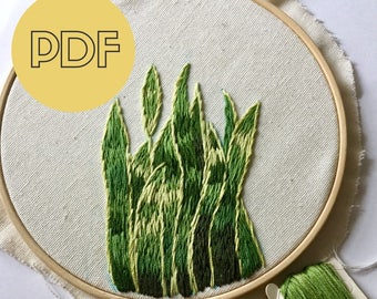 DIY Embroidery Hoop Art | Hand Embroidery Pattern PDF | Modern Hand Embroidery Pattern | PDF Pattern Digital Download