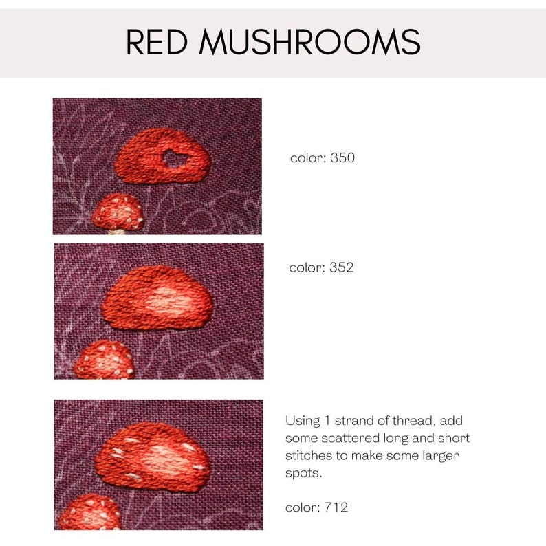 sample of the mushroom pattern