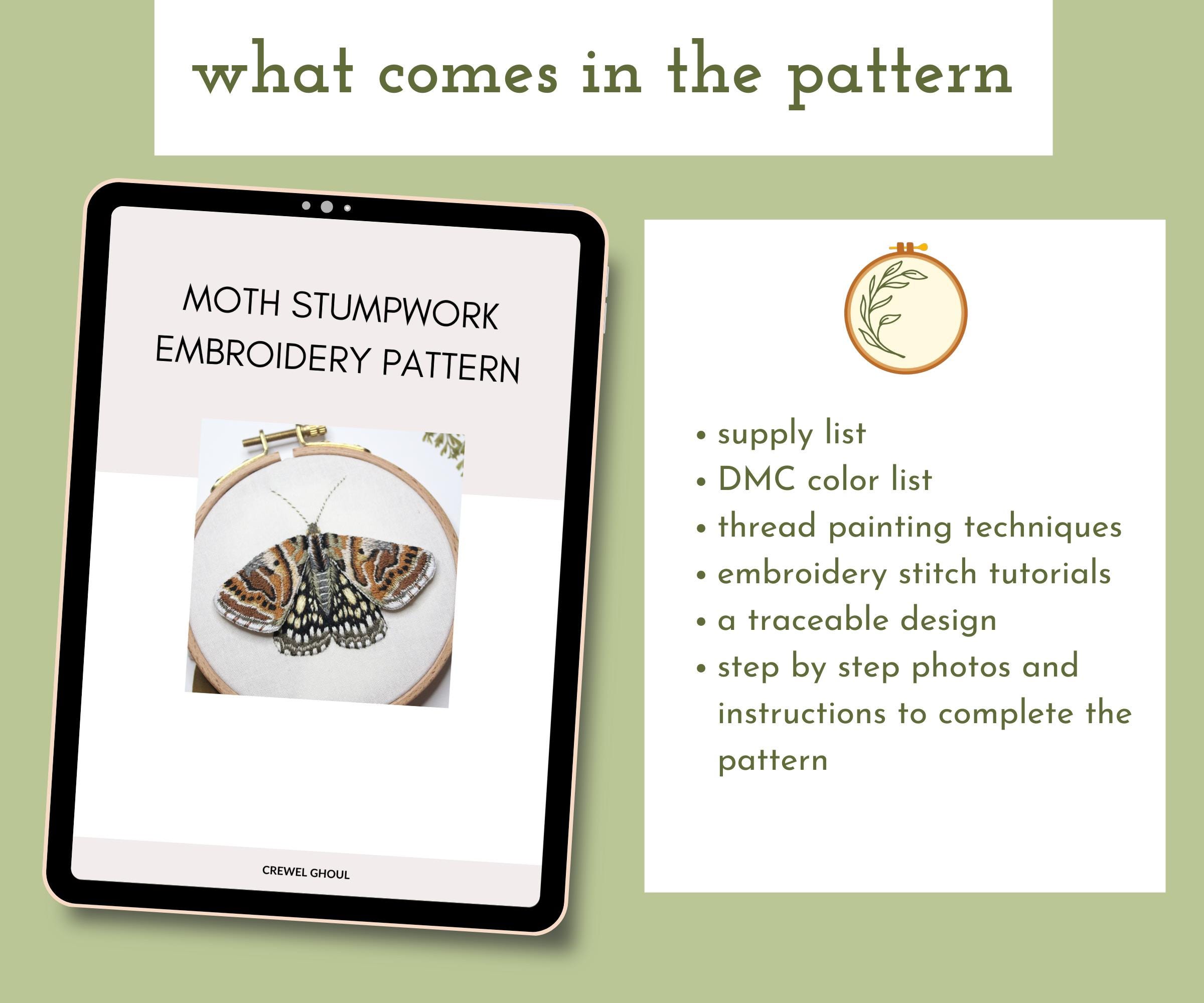 Stumpwork Butterflies & Moths by Jane Nicholas – a Book