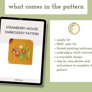 Mouse Thread Painting Embroidery Pattern Bundle (PDF) - Etsy