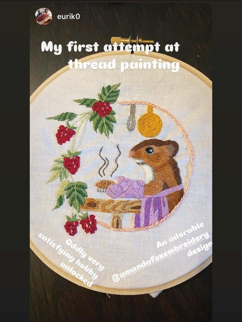 customer photo of finished baking mouse design