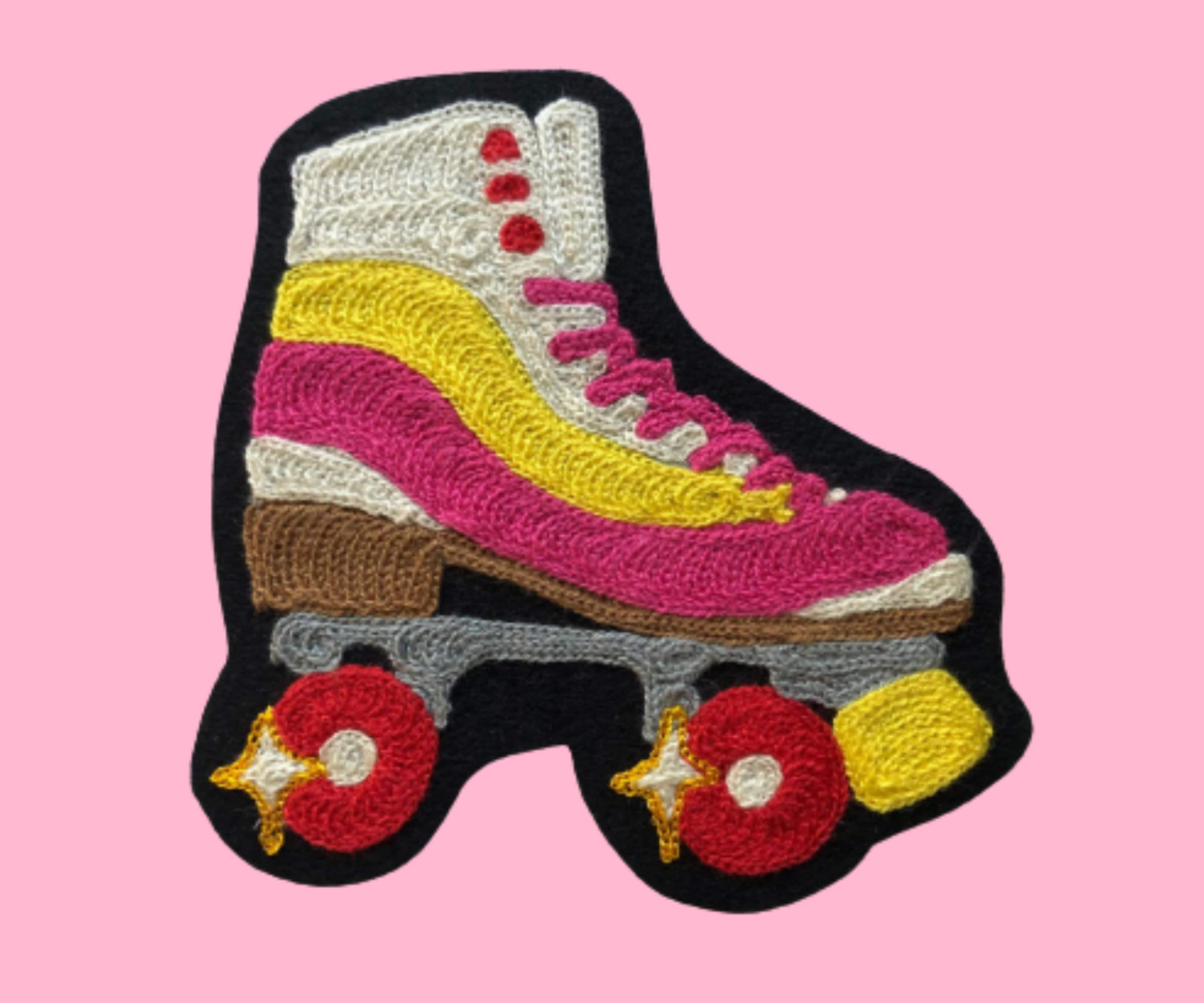 Roller Skate Iron On Patch Roller Derby Gifts Roller Skater Etsy