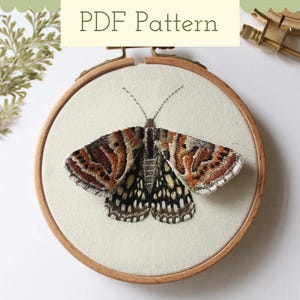 3D Insect Thread Painting Embroidery Pattern, Stumpwork Embroidery PDF