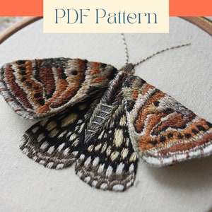 3D Insect Thread Painting Embroidery Pattern, Stumpwork Embroidery PDF