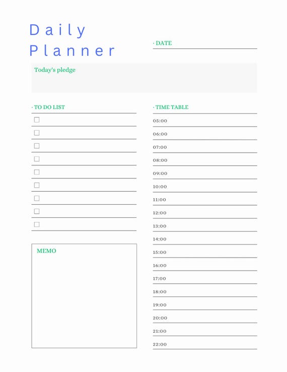 Colorful Planner Printable | Daily Weekly Monthly Planner Bundle | Rainbow Planner PDF | Instant Download