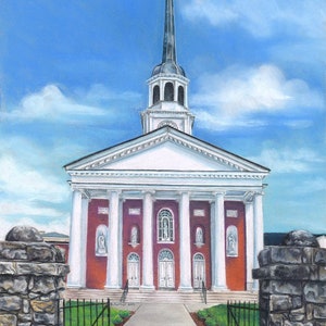 Basilica of St Joseph Proto-cathedral; kentucky catholic cathedral fine art print wedding gift housewarming Bardstown historic landmark
