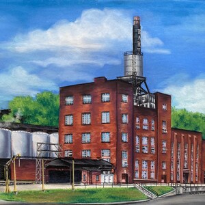 Barton's 1792 Distillery Fine Art Print; Kentucky bourbon, Sazerac, Buffalo Trace, whiskey wall decor, barware, drinkware, whisky