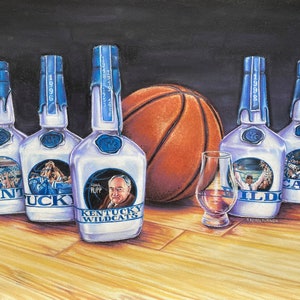 Maker's Mark Kentucky Wildcats Chalk Pastels Fine Art Print