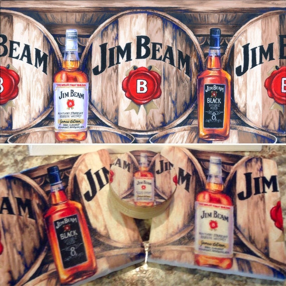 ultimate bourbon gift set jim beam art print wall decor etsy