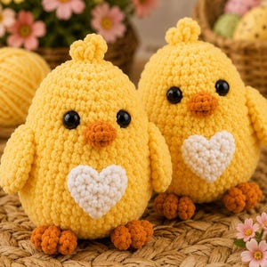 Crochet Chick Pattern | Springtime Chicks Amigurumi PDF | Cute Easter Chick Crochet Pattern | Instant Download