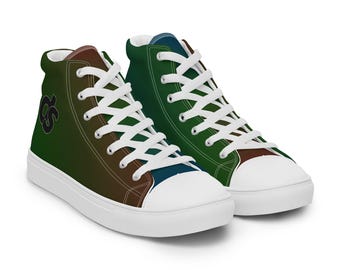 DS Men’s High-Top Canvas Shoes - DarkPastel