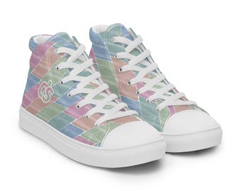 DS Men’s High-Top Canvas Shoes - 'Pastel Sidewalk'