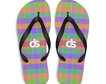 DS Flip-Flops - Chequered Stripes