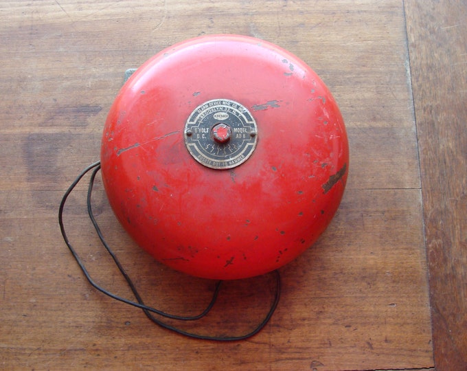 Vintage Ademco Model AD 8 Fire Bell, Alarm Device Manufacturing Co. Inc