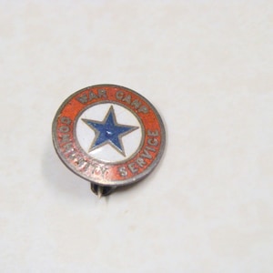Rare WWII Sterling War Camp Community Service Pin